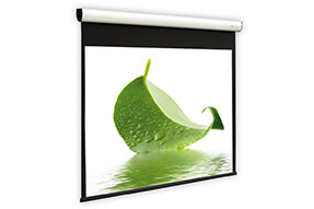 Ecran de projection motorisé DELUXX Cinema Elegance Blanc Mat Varico Flat 203 x 114 cm