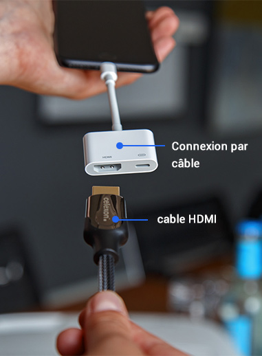 Connexion par cåble