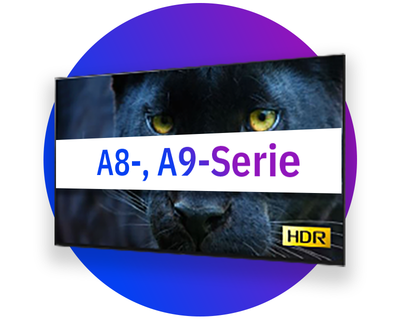 Écrans OLED Sony (séries A8, A9)