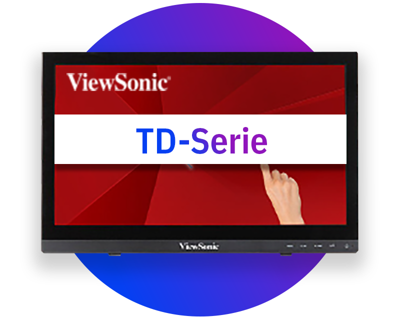Moniteurs tactiles ViewSonic (série TD)