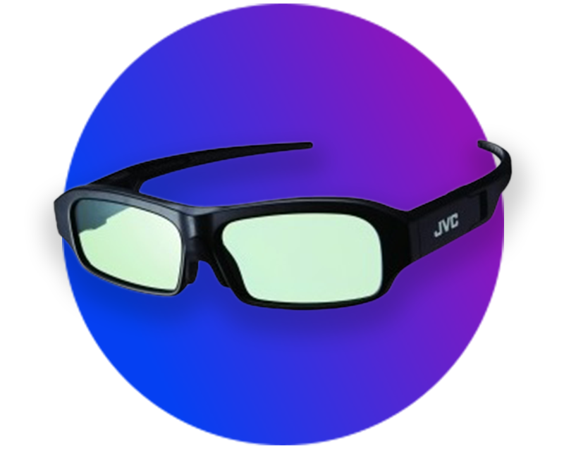 Lunettes 3D, pour TV 3D et projecteurs