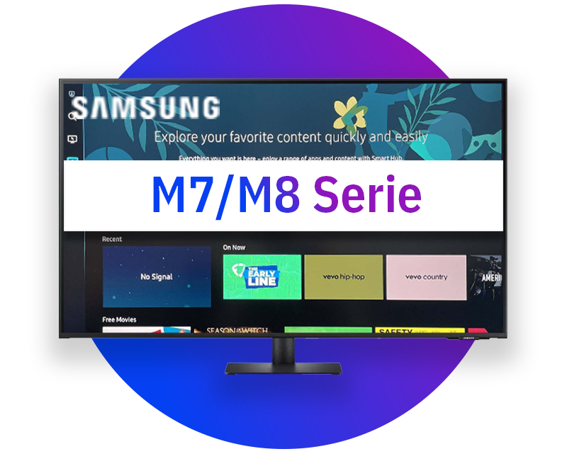 Moniteurs intelligents Samsung (série M7/M8)