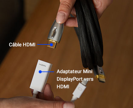 Adaptateur Mini DisplayPort vers HDMI Adaptateur Mini DisplayPort vers HDMI
