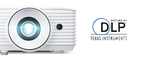 Logo DLP a Texas Instruments Technology sur un vidéoprojecteur