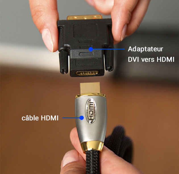 Adaptateur DVI vers HDMI Adaptateur DVI vers HDMI