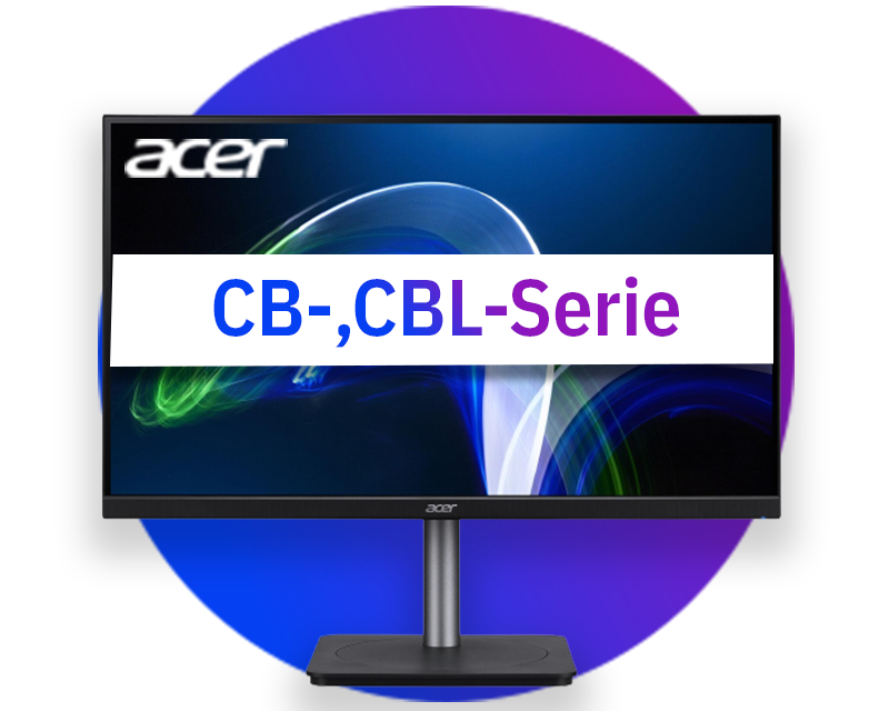Moniteurs de bureau Acer (séries CB, CBL)