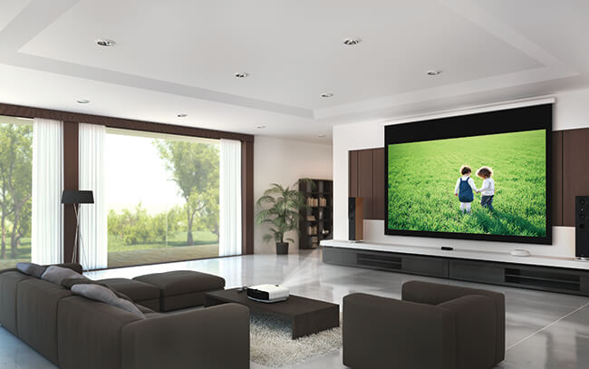 VEVOR Écran de Projection Toile de Vidéoprojecteur avec Support 203 cm HD  Cinéma